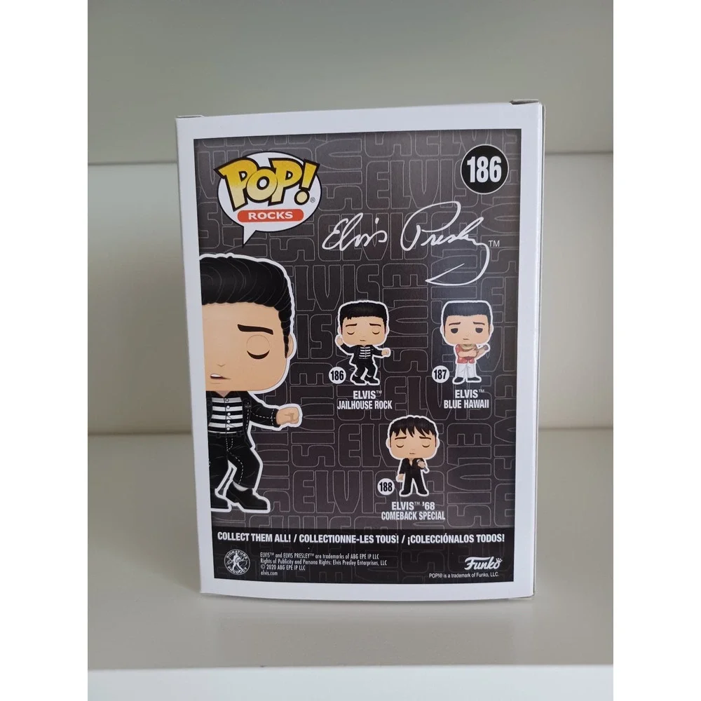 Elvis Presley Jailhouse Rock Music 186 Vinyl Figure Funko Pop Collectible